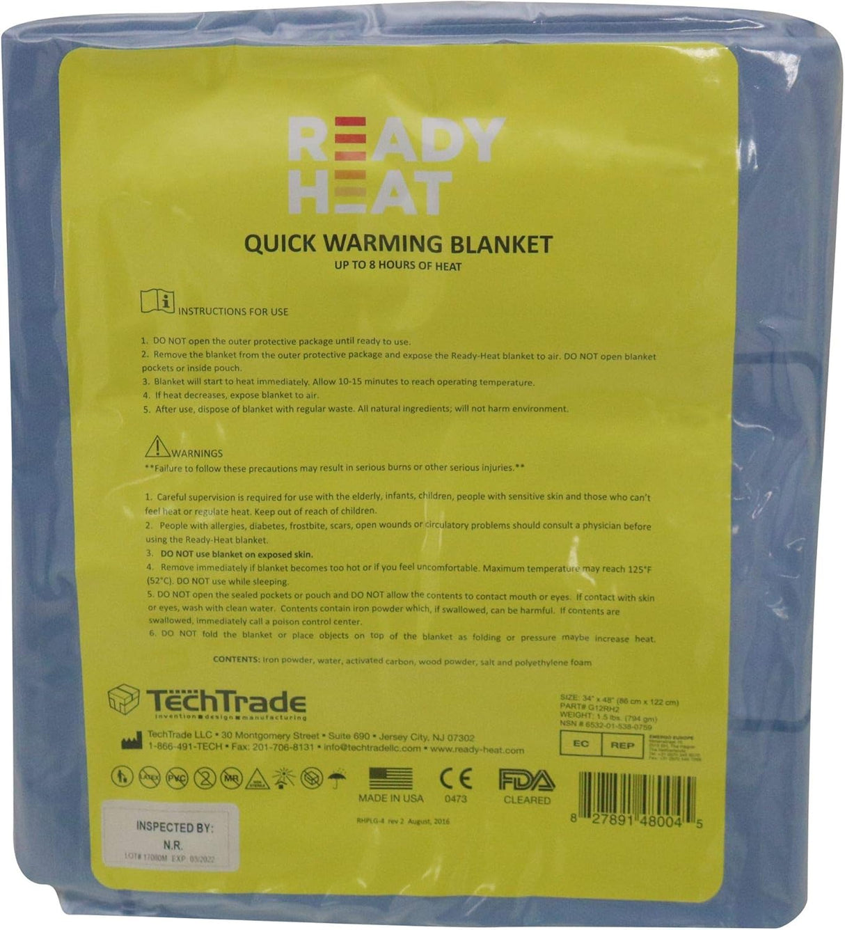 Ready-Heat II Blanket System (6 Panel - Torso)