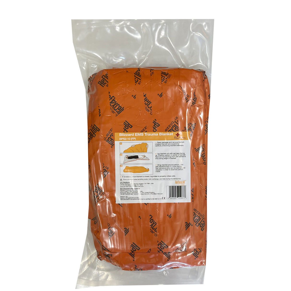 Blizzard EMS Blanket Flat Packed (Orange) 1