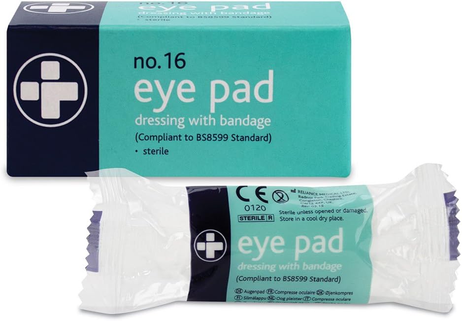 No.16 Eye Pad Dressing with Bandage (Single)