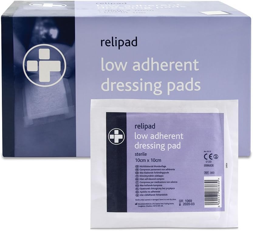 Low Adherent Pad Dressing - 10 x 10cm (Pack of 5) 2