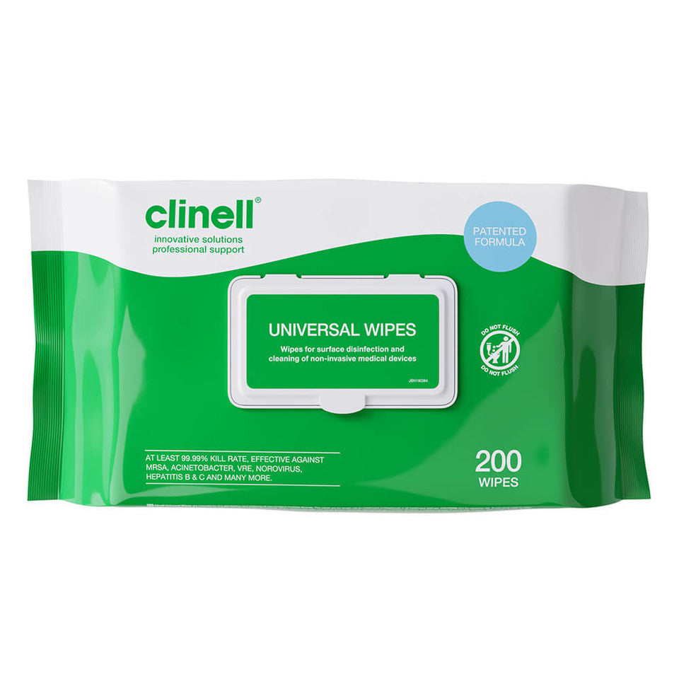 Clinell Universal Disinfectant Wipes (200)