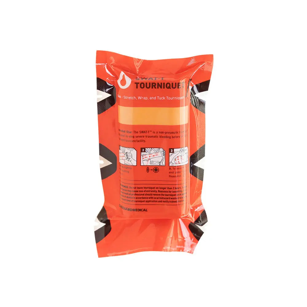 SWAT-T - Stretch Wrap and Tuck Tourniquet (Rescue Orange) 2
