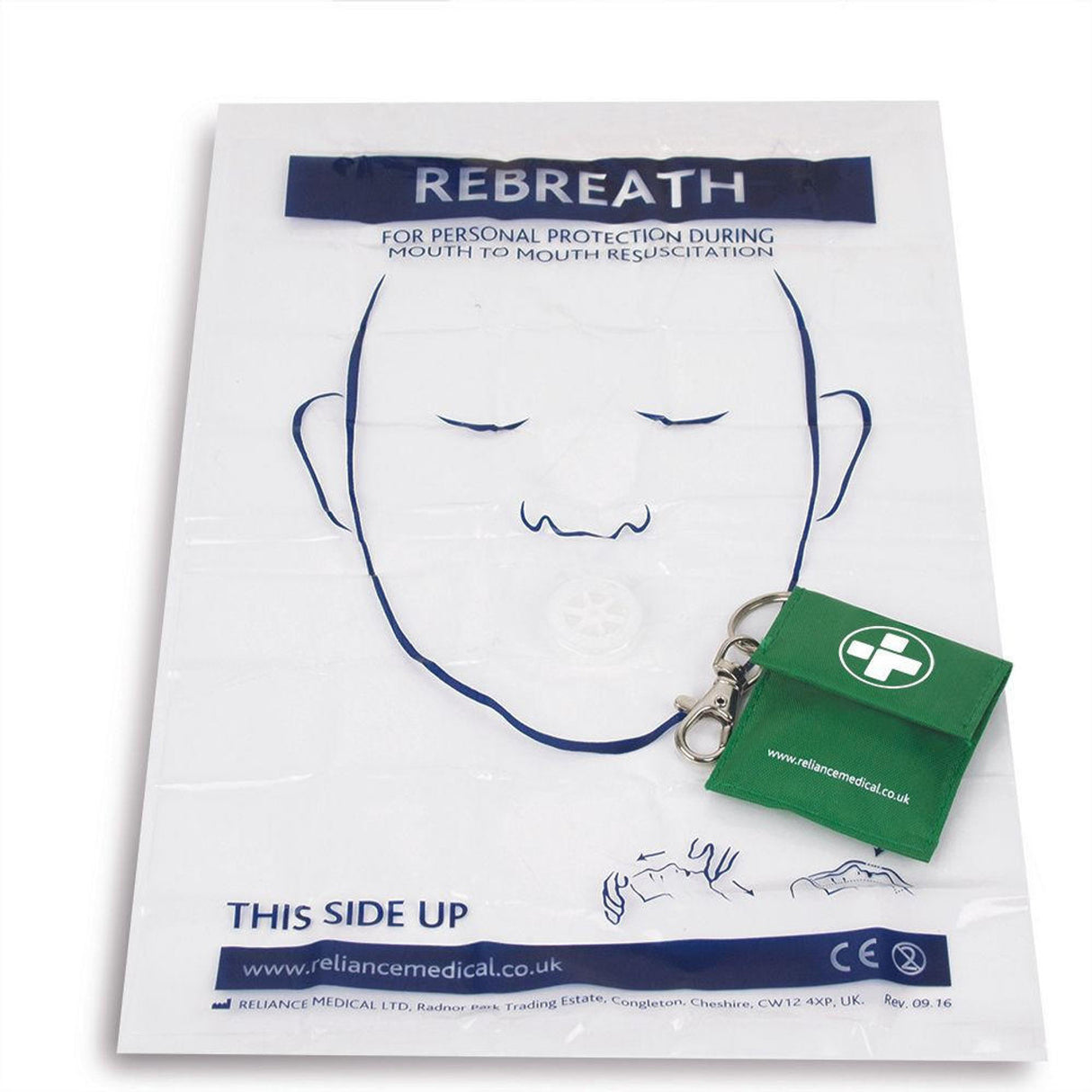 Rebreath CPR Face Shield Keyring (with One-Way Valve) 2