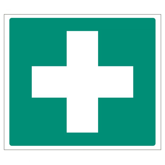 First Aid + Cross Sign - Adhesive (150 x 110mm)