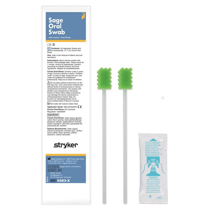 Sage Oral Swab System with Corinz Oral Rinse