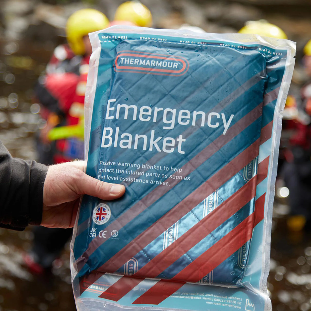 THERMARMOUR Emergency Foil/Fleece Rescue Blanket (1.5m x 2m)