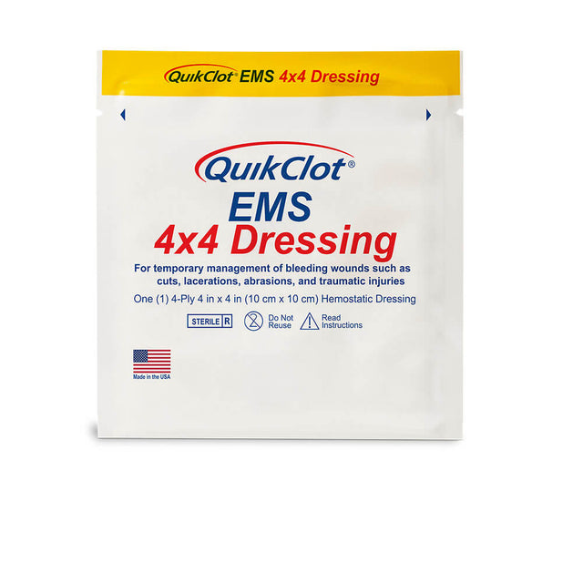 QuikClot EMS Haemostatic Dressing (10cm x 10cm) 2