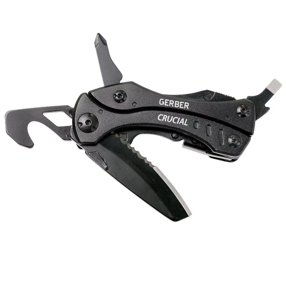 Gerber Crucial Multi-Tool w/ Strap Cutter (Black Oxide) (Customised)