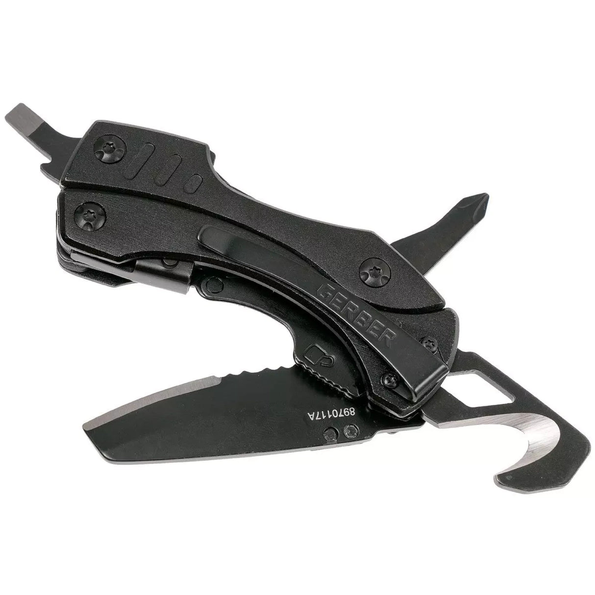 Gerber Crucial Multi-Tool w/ Strap Cutter (Black Oxide)