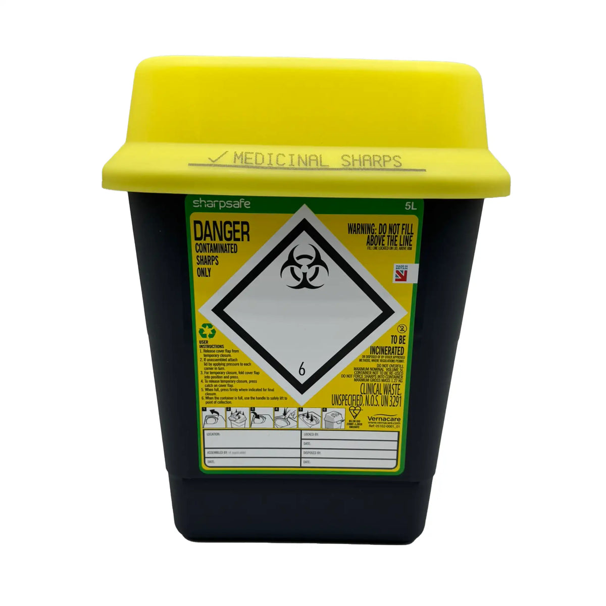 Sharpsafe Box (5 Litre) – MedTree