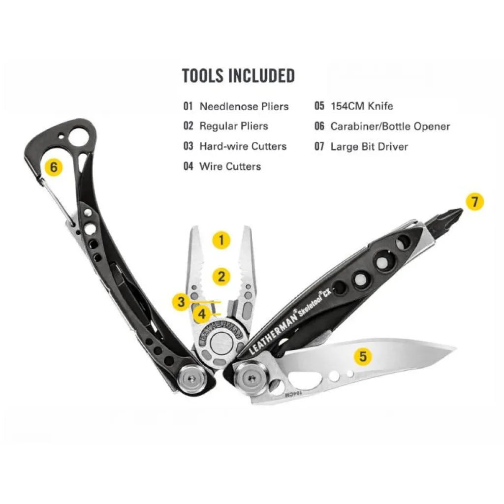 Leatherman Skeletool CX Multi-Tool (Onyx) (Customised)