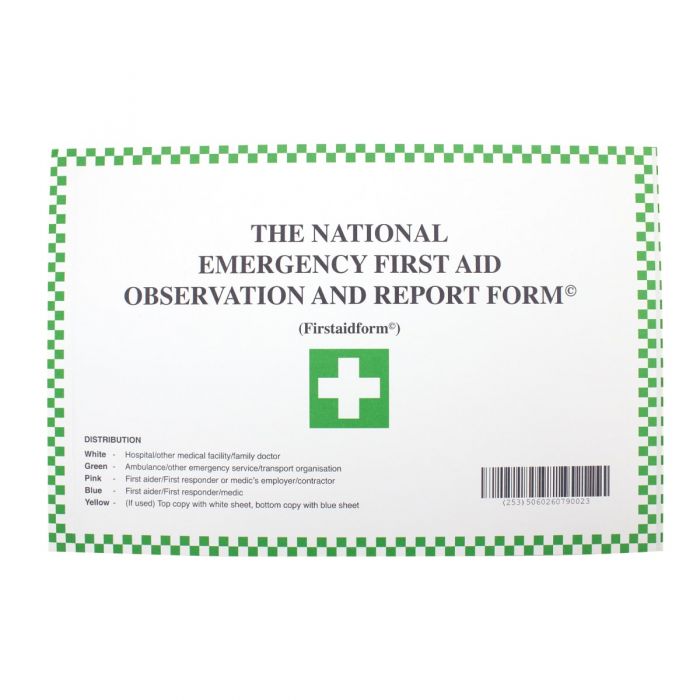 First Aid Form Patient Report Forms