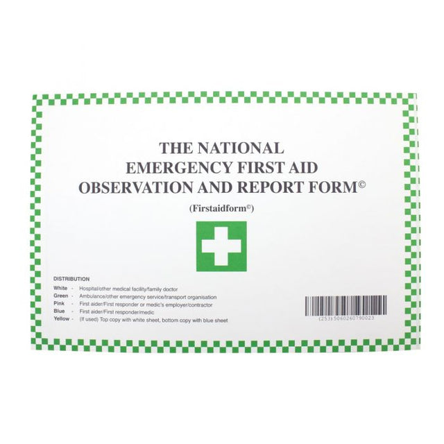 First Aid Form Patient Report Forms