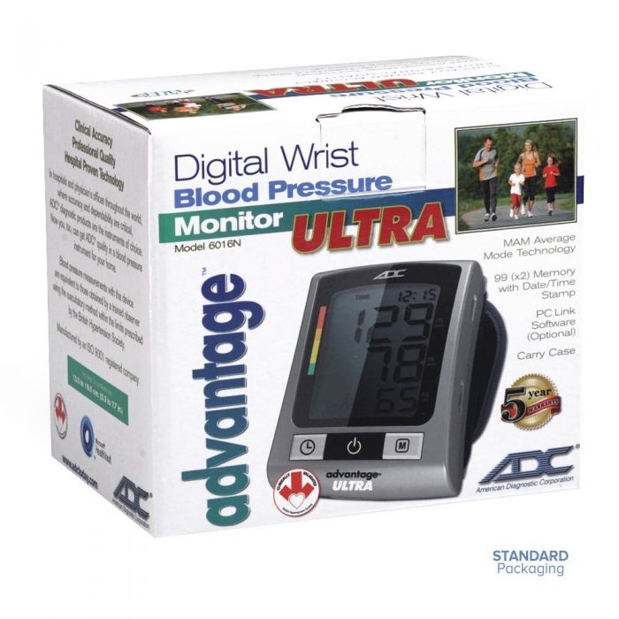 ADC Advantage ULTRA 6016N Digital Wrist BP Monitor