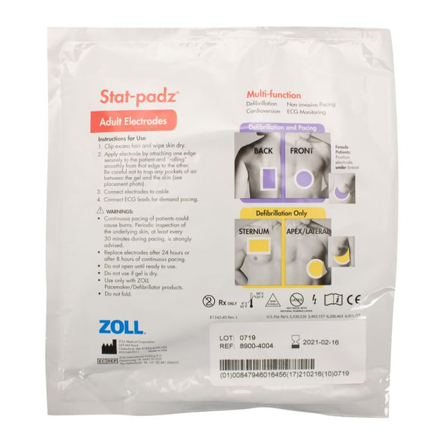 ZOLL Stat-Padz Multifunction Electrodes (Adult)