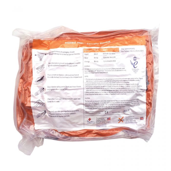 Blizzard Heat Casualty Blanket (Orange)