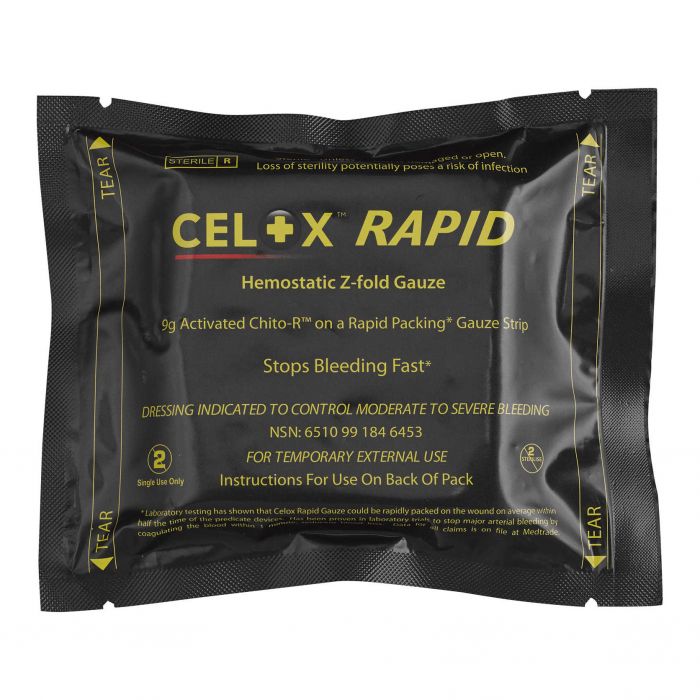 Celox Rapid Haemostatic Z-Fold Gauze