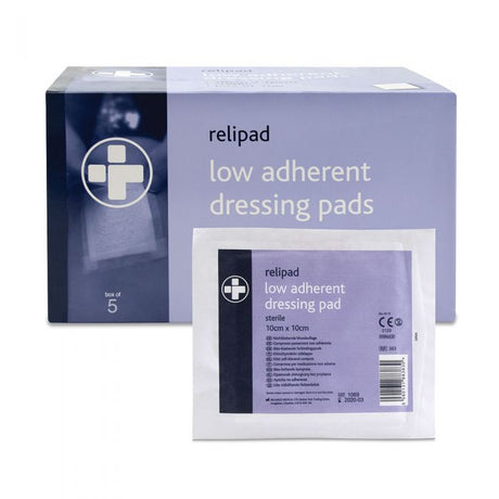 Low Adherent Pad Dressing - 10 x 10cm (Pack of 5)