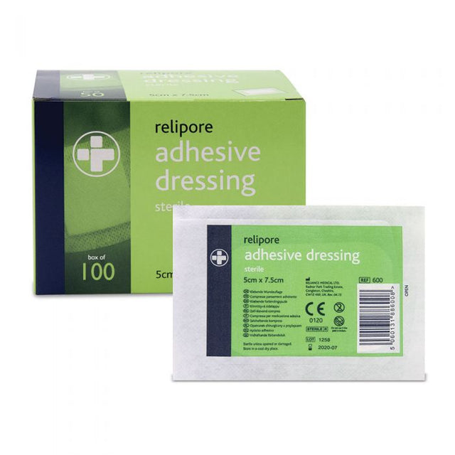 Adhesive Wound Pad - 5 x 7.5cm (Pack of 100)