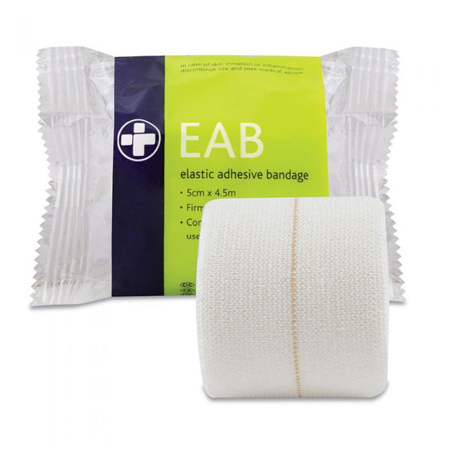 Elasticated Adhesive Bandage - 5cm x 4.5m (Pack of 12)