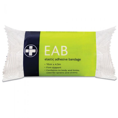 Elasticated Adhesive Bandage - 10cm x 4.5m (Pack of 12)