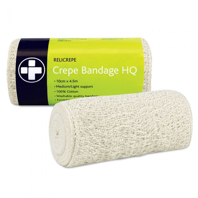 Cotton Crepe Bandage (10cm x 4m)