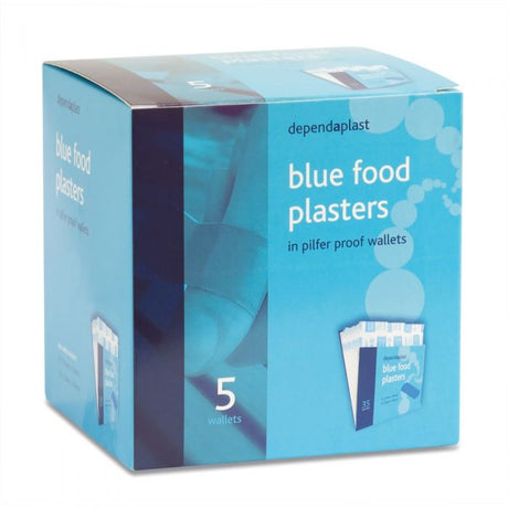 Dependaplast Pilfer Proof Blue Food Plaster Refill (Pack of 5)