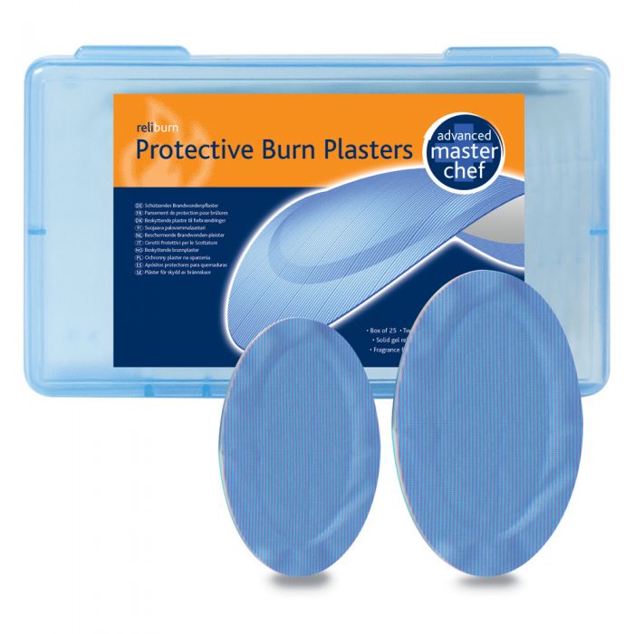 Masterchef Blue Protective Burns Plasters (Box of 25)