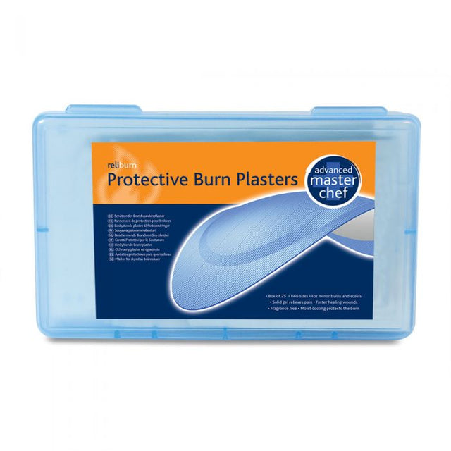 Masterchef Blue Protective Burns Plasters (Box of 25)