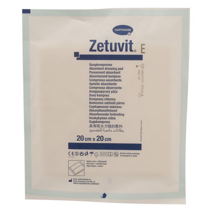 Zetuvit Absorbent Sterile Wound Pad - 20 x 20cm (Single)