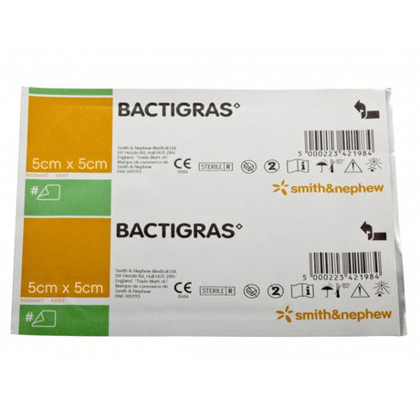 Bactigras Dressing - 5 x 5cm (Pack of 50)