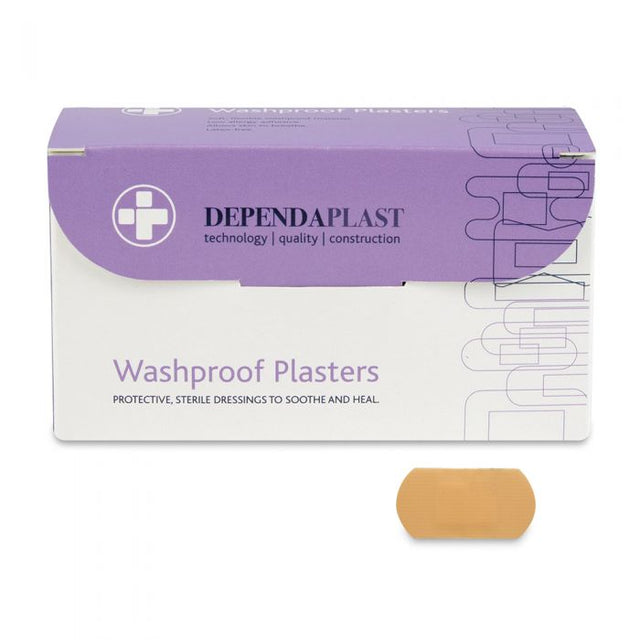 Washproof Plasters - 4 x 2cm (Box of 100)