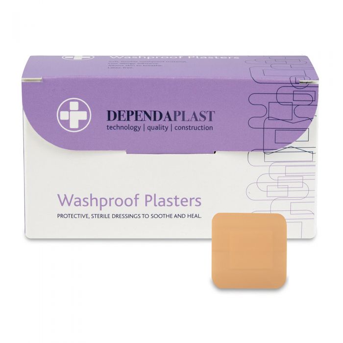 Washproof Plasters - 4 x 4cm (Box of 100)