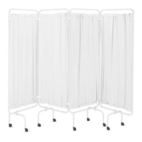 Folding Medical Screen Curtains - White PVC (Pack of 4)