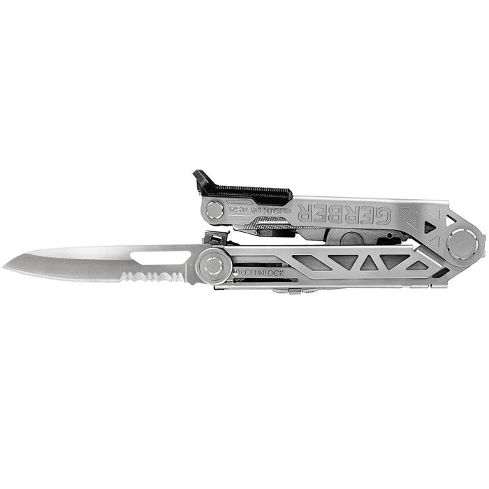 Gerber Centre-Drive Plus Multi-Tool (Stainless Steel w/ Leather Sheath + Bit Set) (Customised)