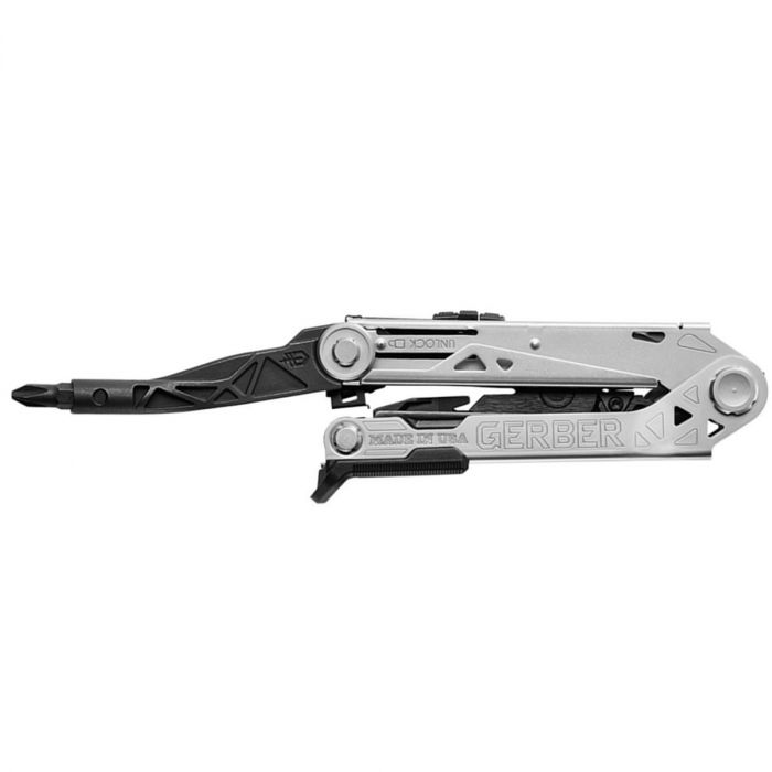 Gerber Centre-Drive Multi-Tool (Stainless Steel/Black w/ Nylon Sheath + Bit Set)