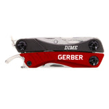 Gerber Dime Mini Multi-Tool (Red) (Customised)