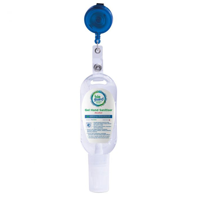 Bioguard Surgical Hand Gel Bottle (50ml w/Retractable Clip)