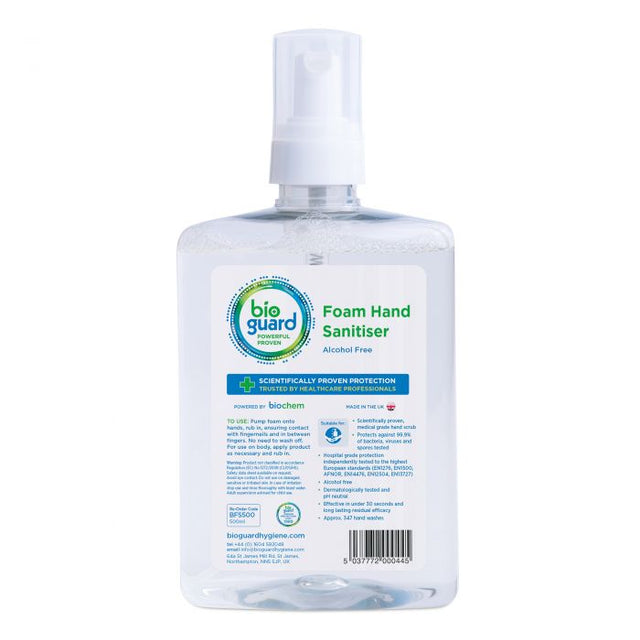 Bioguard Foaming Hand & Body Cleanser Pump (500ml)