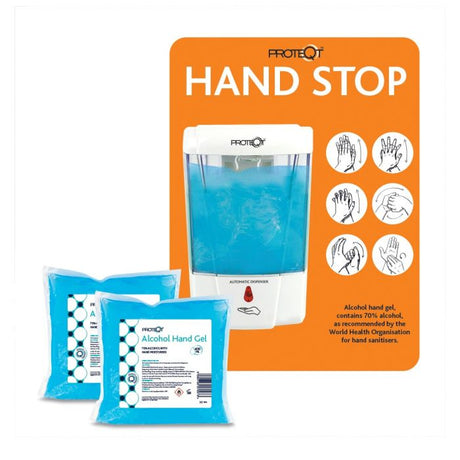 Proteqt Hand-Gel Station w/ Wall Bracket (Automatic - 700ml)