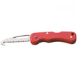 Safety Rescue Lock Knife (Red Handle/Stainless Steel Blade)