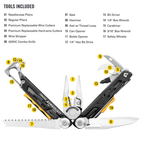 Leatherman Signal Multi-Tool (with Nylon Sheath) (Customised)