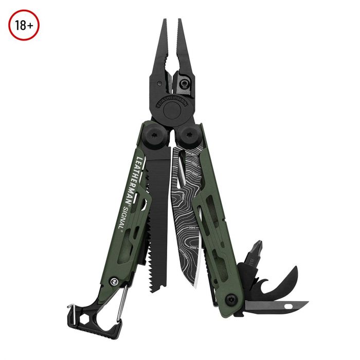 Leatherman Signal Topo Green Multi-Tool (with Nylon Sheath)