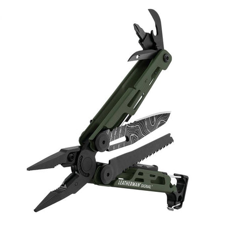 Leatherman Signal Topo Green Multi-Tool (with Nylon Sheath) (Customised)