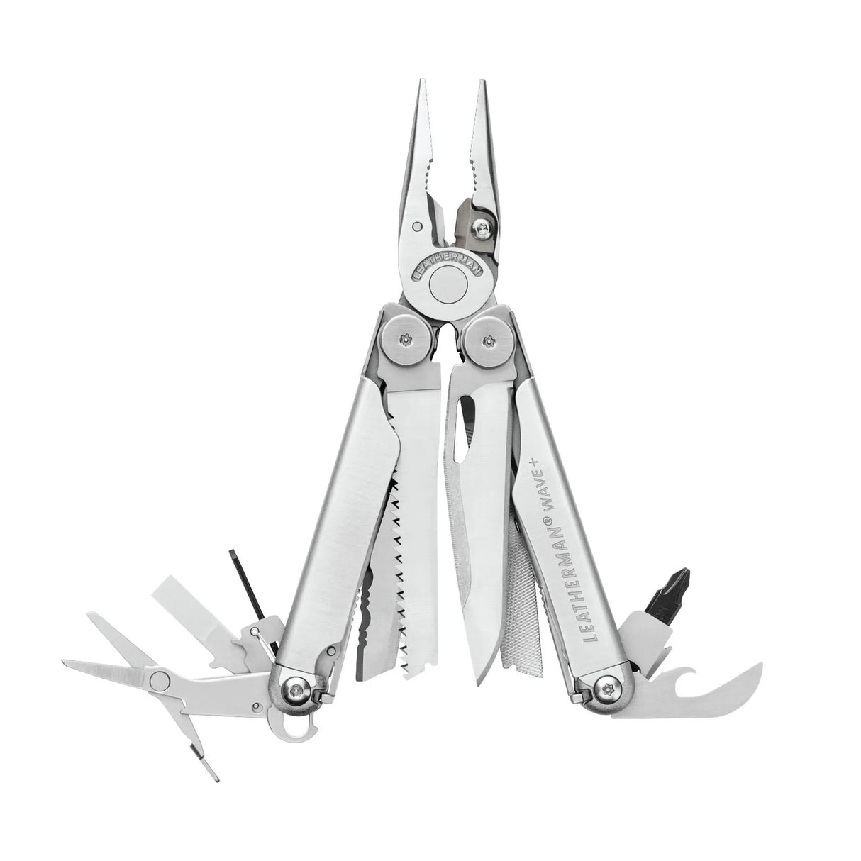 Leatherman Wave+ Multi-Tool (Stainless Steel w/ Nylon Sheath) (Customised)