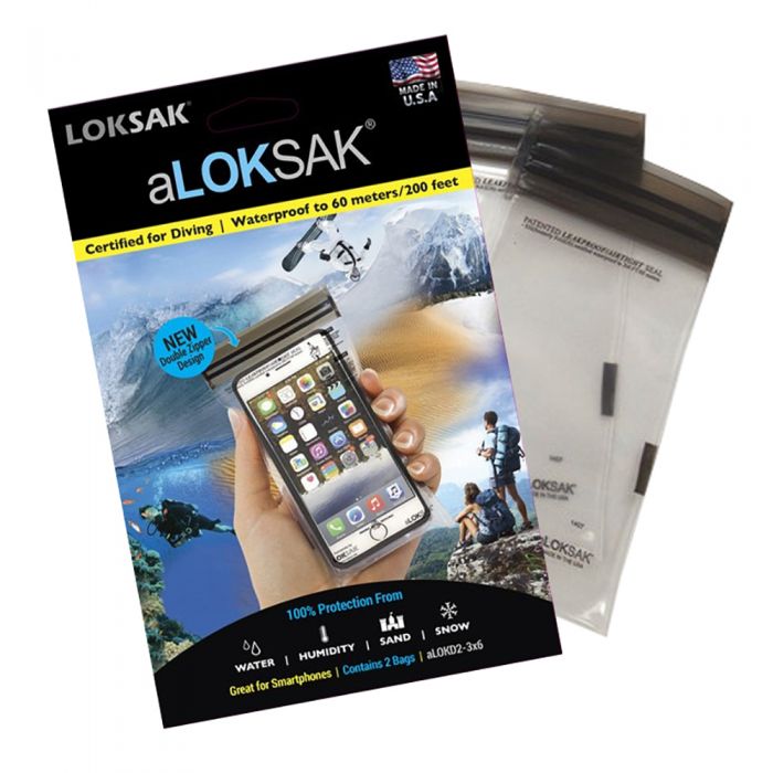 aLOKSAK Waterproof Bag for iPhone (Pack of 2)