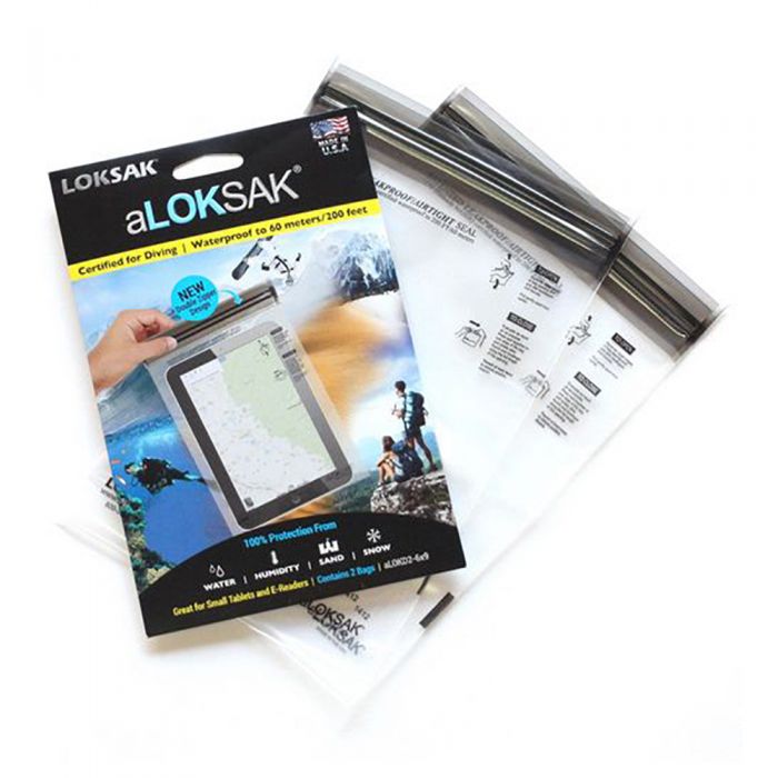 aLOKSAK Waterproof Bag for Small Tablet/E-Reader (Pack of 2)