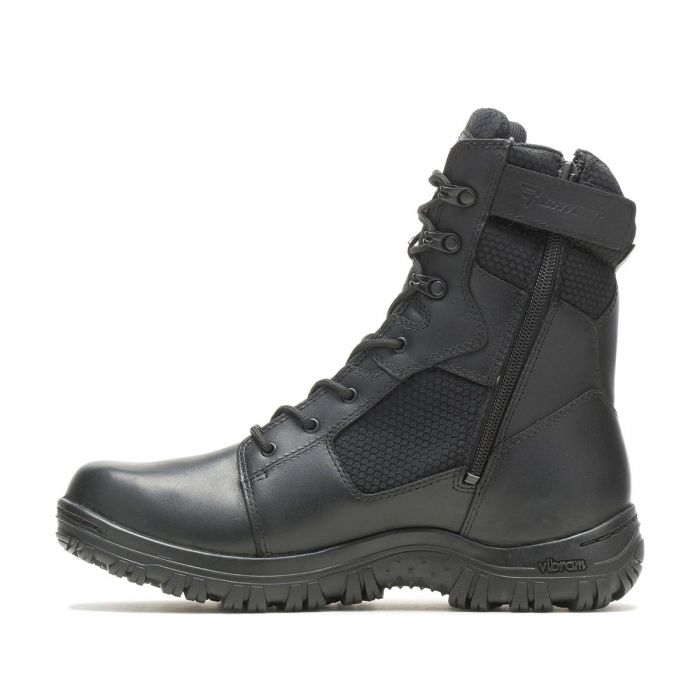 Bates Maneuver 8in WP Side Zip Boots (Black)