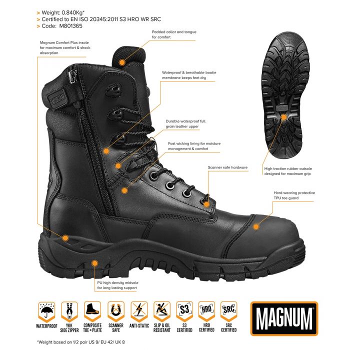 Magnum Rigmaster Magnum Rigmaster 8.0 SZ WP CT Boots | Free Delivery Available – MedTree