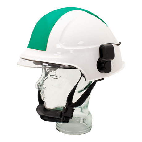 Targa Helmet w/ Holder (White/Green)